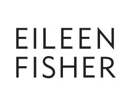 The EILEEN FISHER logo, featuring the brand name in uppercase black letters on a white background, arranged in two lines with "EILEEN" above "FISHER.